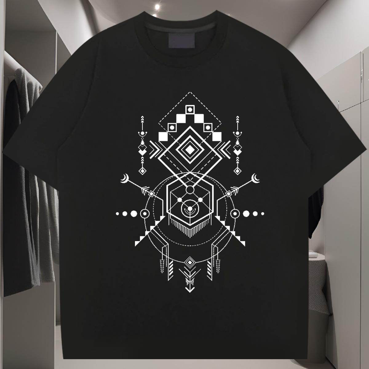 Man T Shirts 230g Pure Cotton handpainted Sport Short Sleeve O-Neck Custom Anime Tshirts 2024 New Brand Tees Shirts