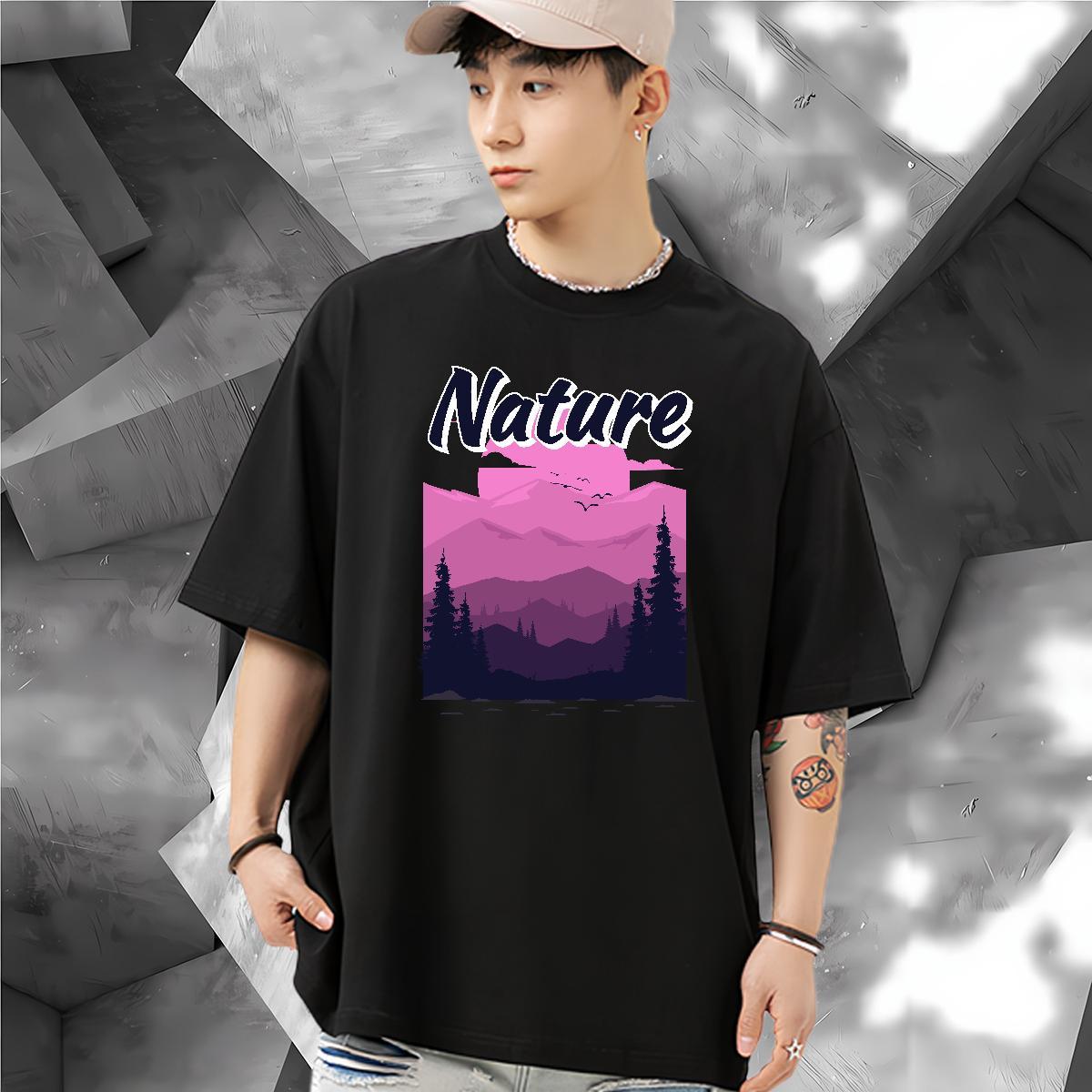 Fashion Design T-Shirts 230g Cotton tree Outdoor Tees Crew Neck Breathable Classic Tshirt for Man Woman Custom Print Plus Size