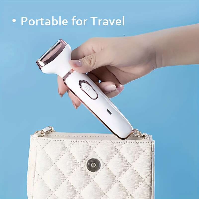 Electric Razor For Women, 4-in-1 Rechargeable grooming kit, Lady Electric Shaver For Face, Nose, Legs And Underarm, Bikini Trimmer For Women Wet & Dry