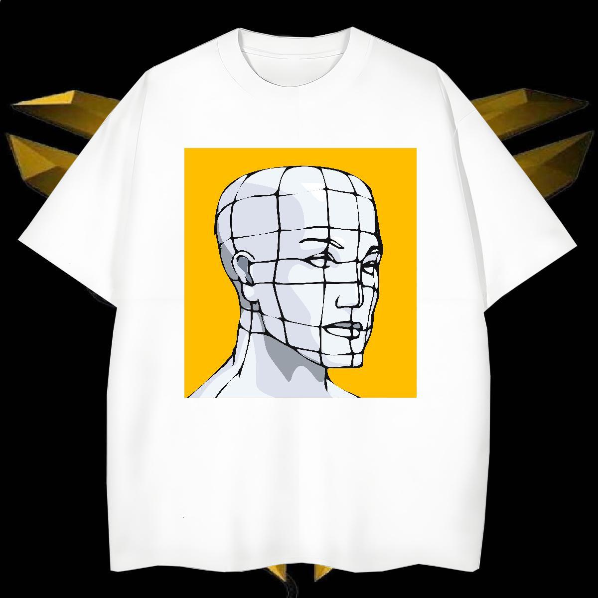 Man T Shirts 100% Cotton 230g portrait Sport O Neck Short Sleeves Customized Print Couples T Shirts New Designer Cool Design Tee Shirt