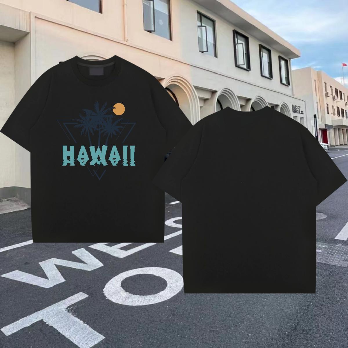 2024 Designer T-Shirts 230g 100% Cotton tree Sport Tees Shirts Breathable Popular Men Tees Custom Anime