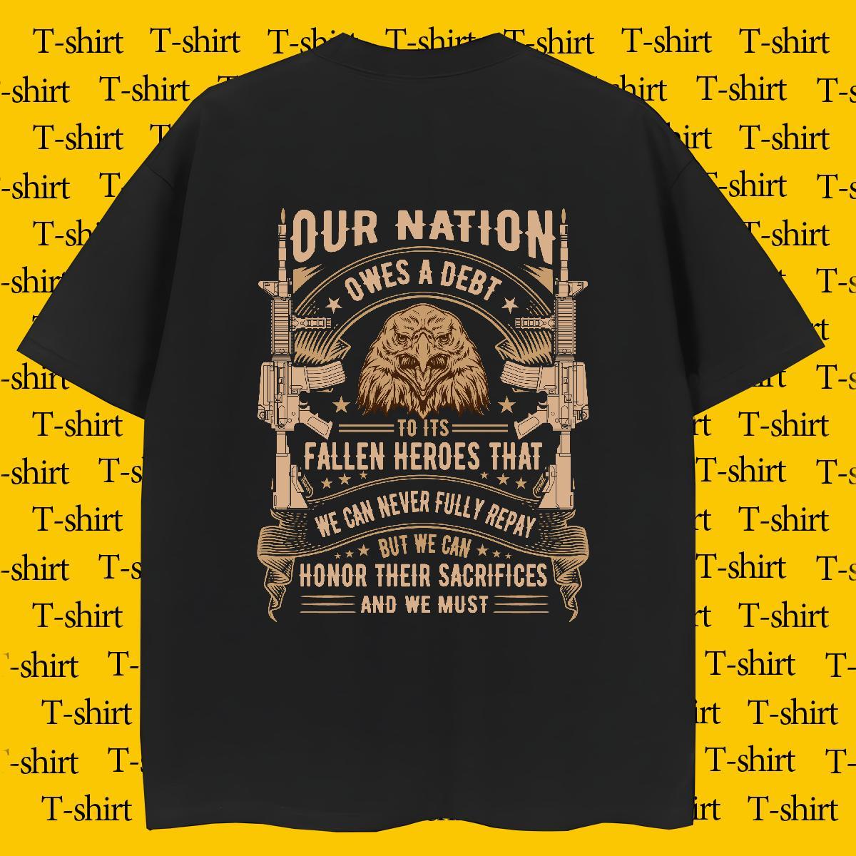 T shirt 230g Pure Cotton cool High Street Hip Hop Short Sleeve Soft Cartoon Printing L-4XL Men Clothes T-Shirt 2024 Summer Unisex Polos