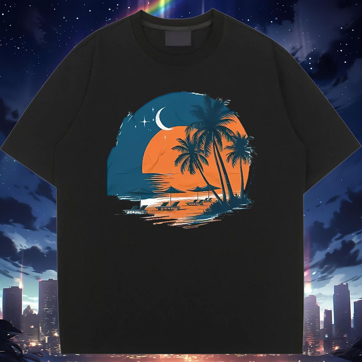 Popular Woman T Shirts Breathable Unisex Tshirts Cartoon Floral Printing beach Street 230g 100% Cotton Stylist Top Shirts