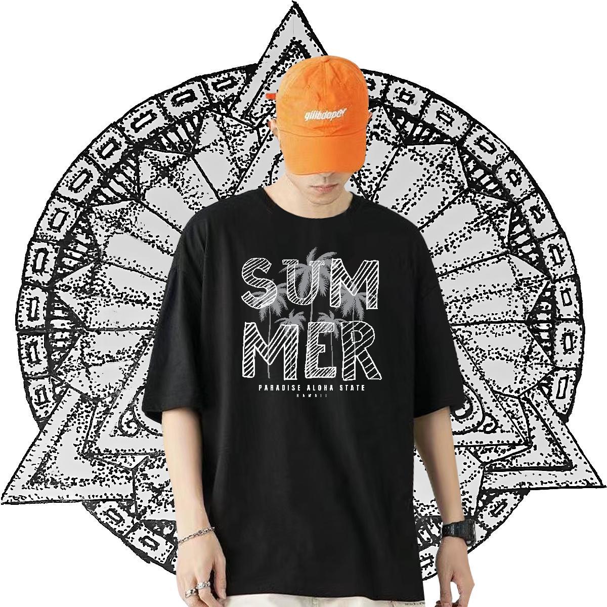 Fashion Design Mens T Shirts 100% Cotton 230g tree Sport Polos Breathable Short Sleeve Free Shipping Tshirts Custom Printed