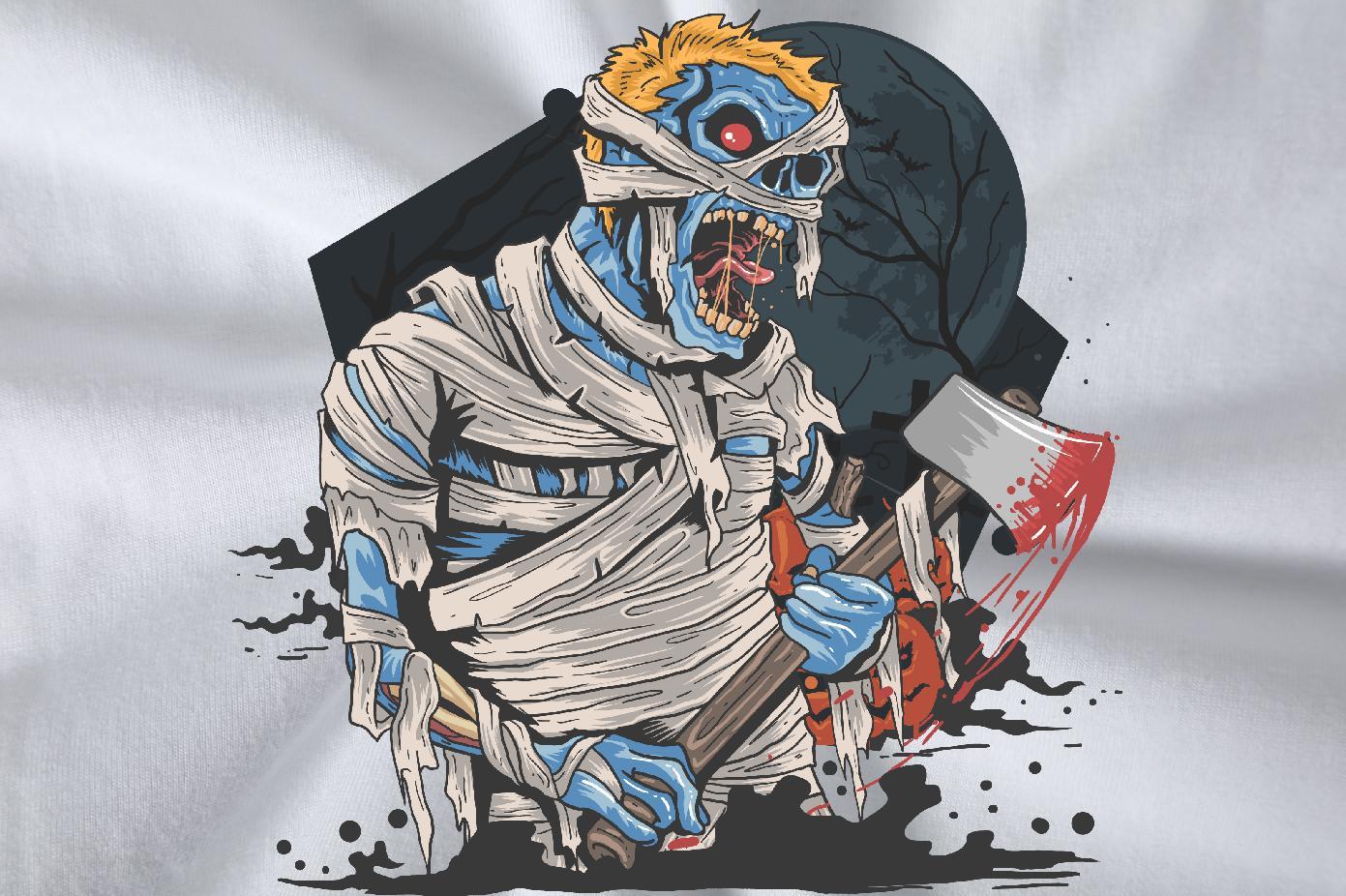 Casual New T-Shirts for Men 230g 100% Cotton Halloween Summer Casual Wear Breathable Designer Men Tops Tees Skull