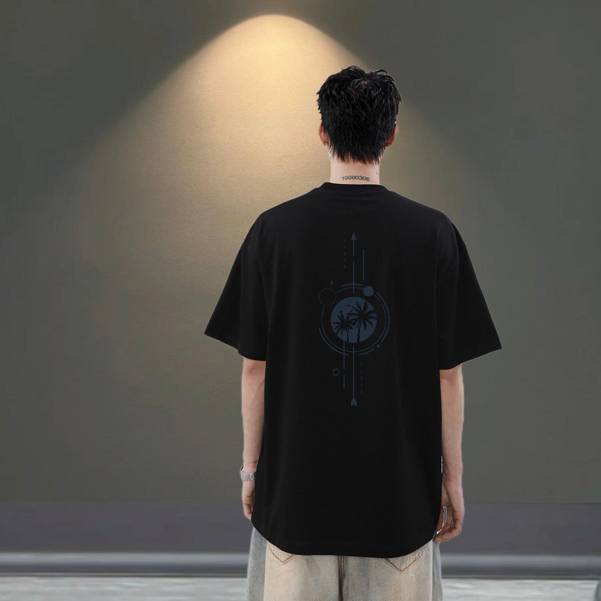 New Arrival T shirt 230g Cotton tree Hip Hop Tee Shirt Breathable Cool Design Men Tshirts Oversized 3XL 4XL