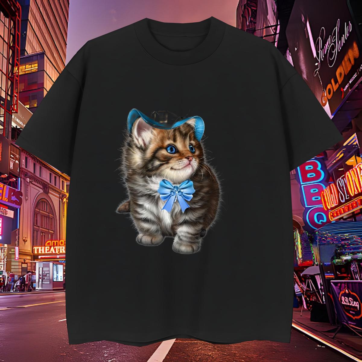 TOP Quality Men Clothes T-Shirt 230g Pure Cotton cute T Shirts Men Street Wear Breathable Short Sleeve Plus Size Custom Free Shipping Clothings