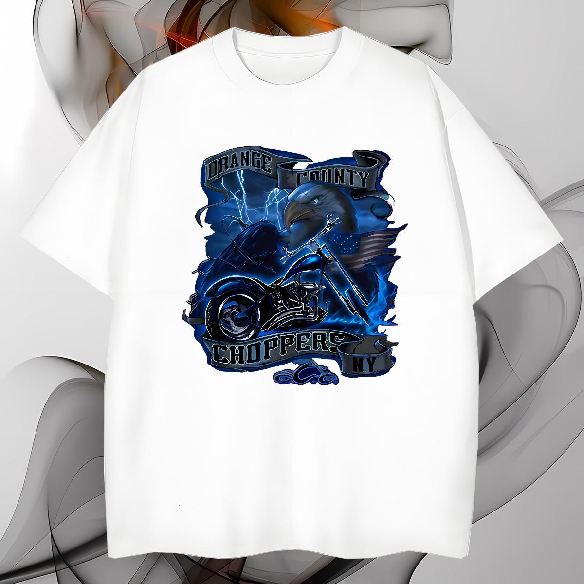 Mens T Shirts 230g Pure Cotton eagle Home Outdoor Breathable Short Sleeve Asian Size Men Tops Tees Factory Direct Classic Top Tees