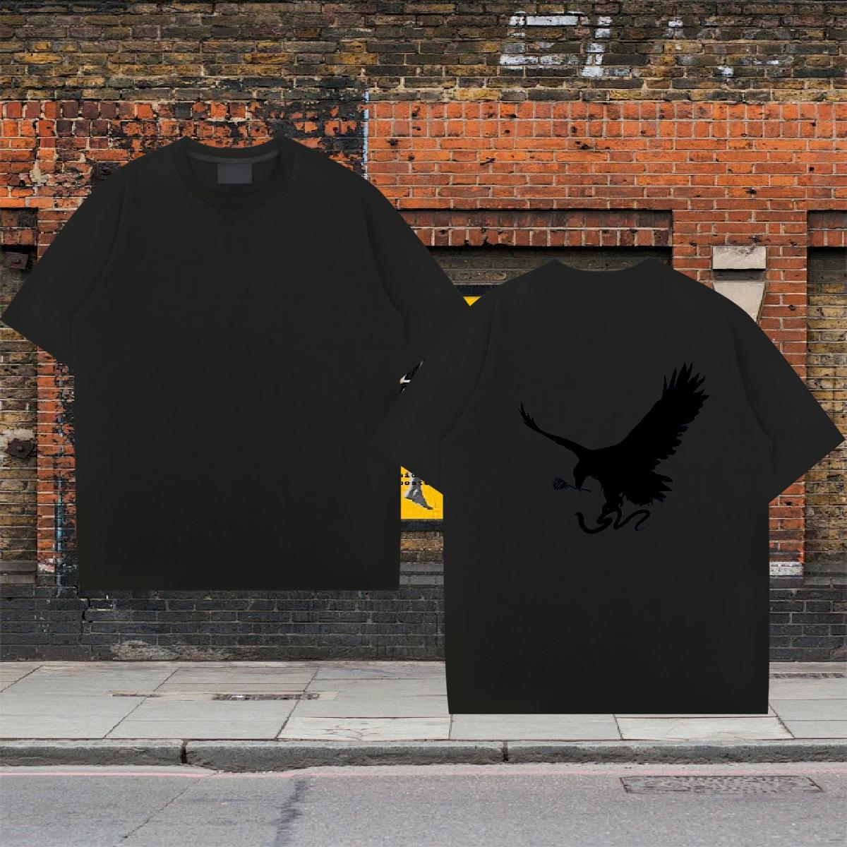 Factory Direct T Shirt For Man 230g Cotton eagle Street Clothings Breathable Short Sleeve Designer Tshirt for Man Woman Custom Cartoon