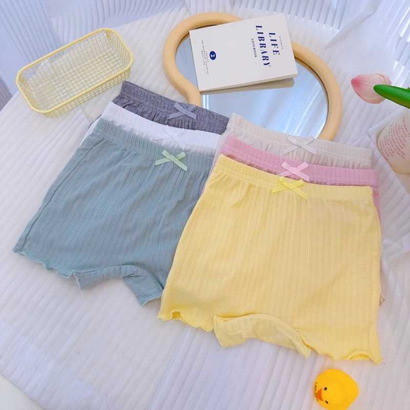 Girls Safety Underwear Solid Color Childrens Underwear Bow Childrens Shorts Childrens UnderwearW240715