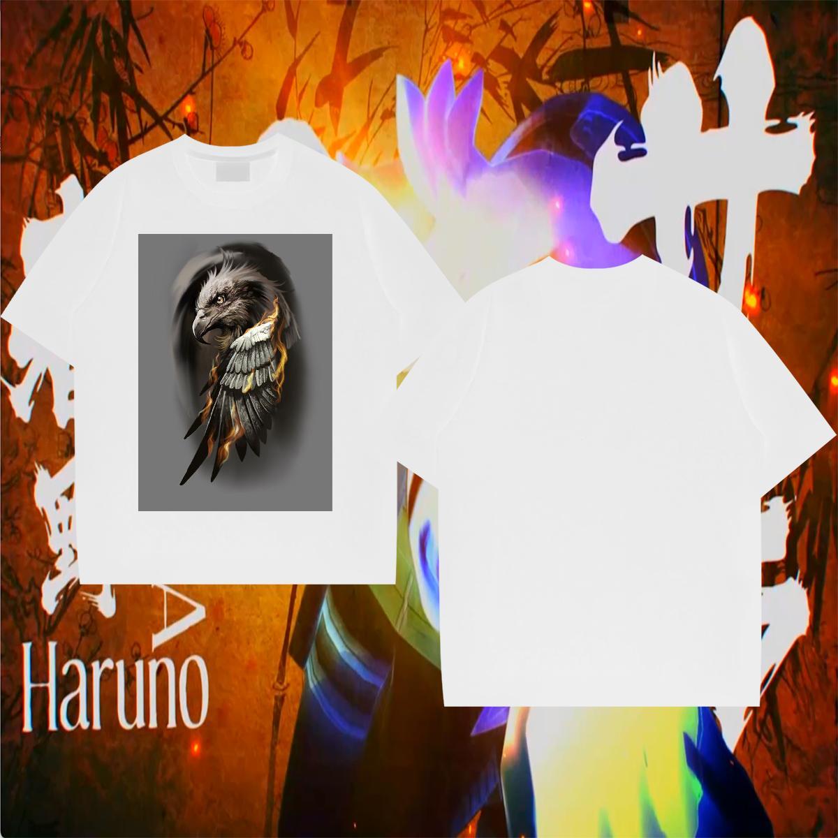 T Shirt For Man 230g Cotton eagle Casual Short Sleeve O-Neck Custom Anime Men Tees 2024 Summer Wholesale Tshirts