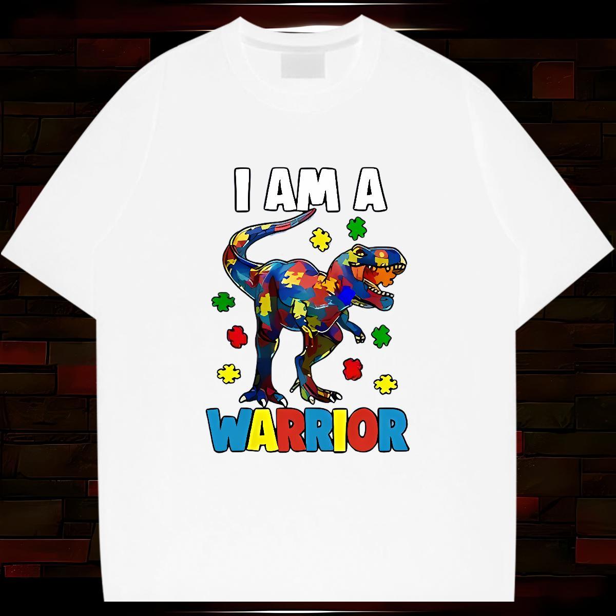 Factory Direct Men T Shirts 230g Pure Cotton dinosaur Street Tops Shirt Breathable Crew Neck Popular Tshirt for Man Woman Custom Anime