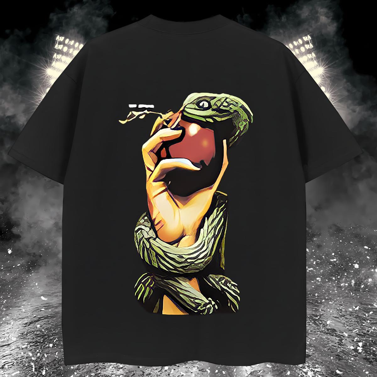 Customized T-Shirts for Men 230g 100% Cotton snake Home Outdoor Tops Shirt Short Sleeve Soft Brand Men Clothes T-Shirt Oversized