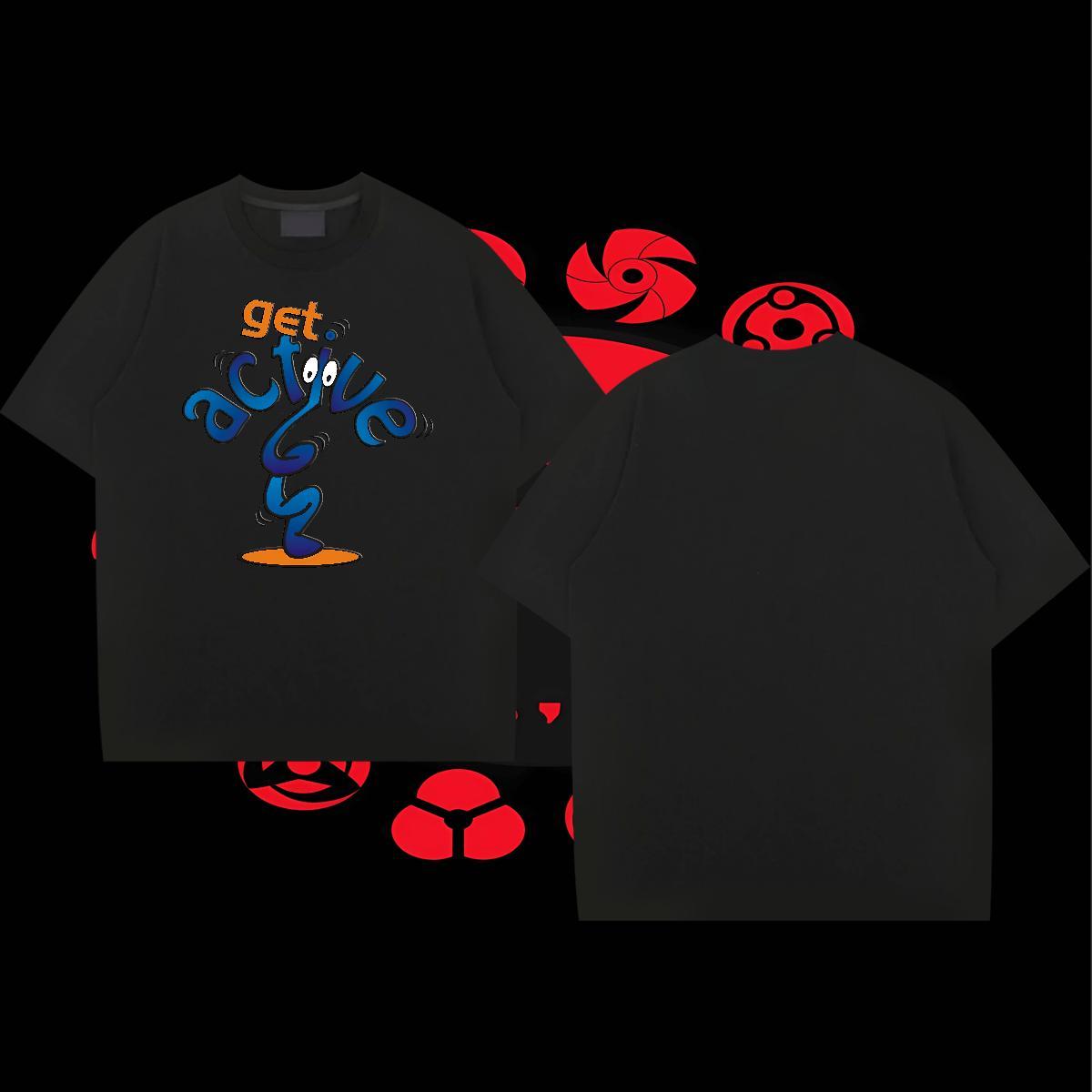 Wholesale Mens Tshirts 100% Cotton 230g Casual cartoon Anime Pure Cotton Stylist T Shirts Men Tees Shirts