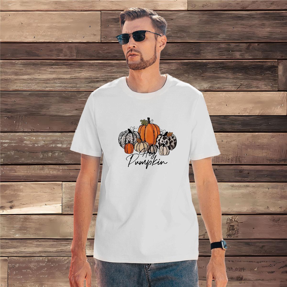 Unisex Men Tees 230g Pure Cotton halloween Men T Shirts Casual Daily Wear Breathable Plus Size Custom Free Shipping Tshirts