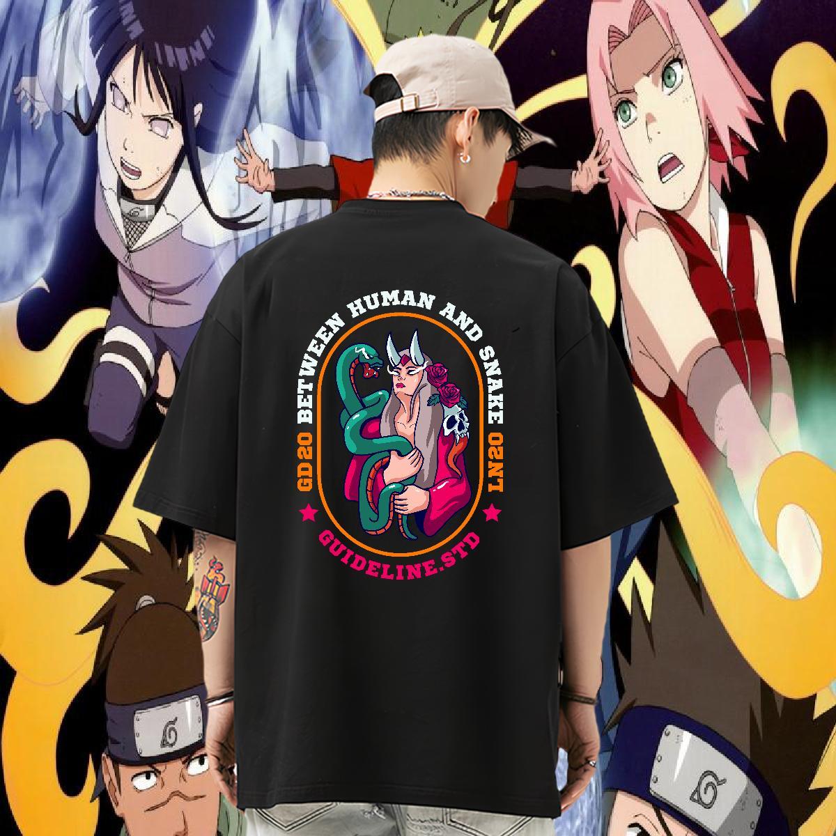 DIY T-Shirts for Men 230g Cotton snake High Street Hip Hop Wear Breathable Soft Comfortable Tshirt for Man Woman Custom Cartoon
