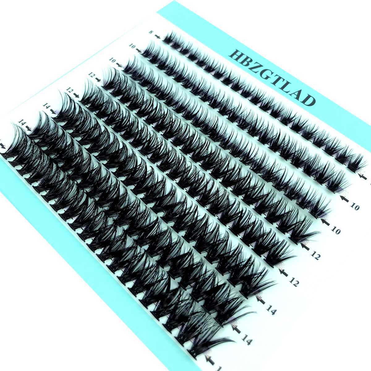 160 bundles of 50D/60D/80D black natural eyelash extensions artificial mink eyelashes personal cluster eyelash makeup Cilia SILK W240803