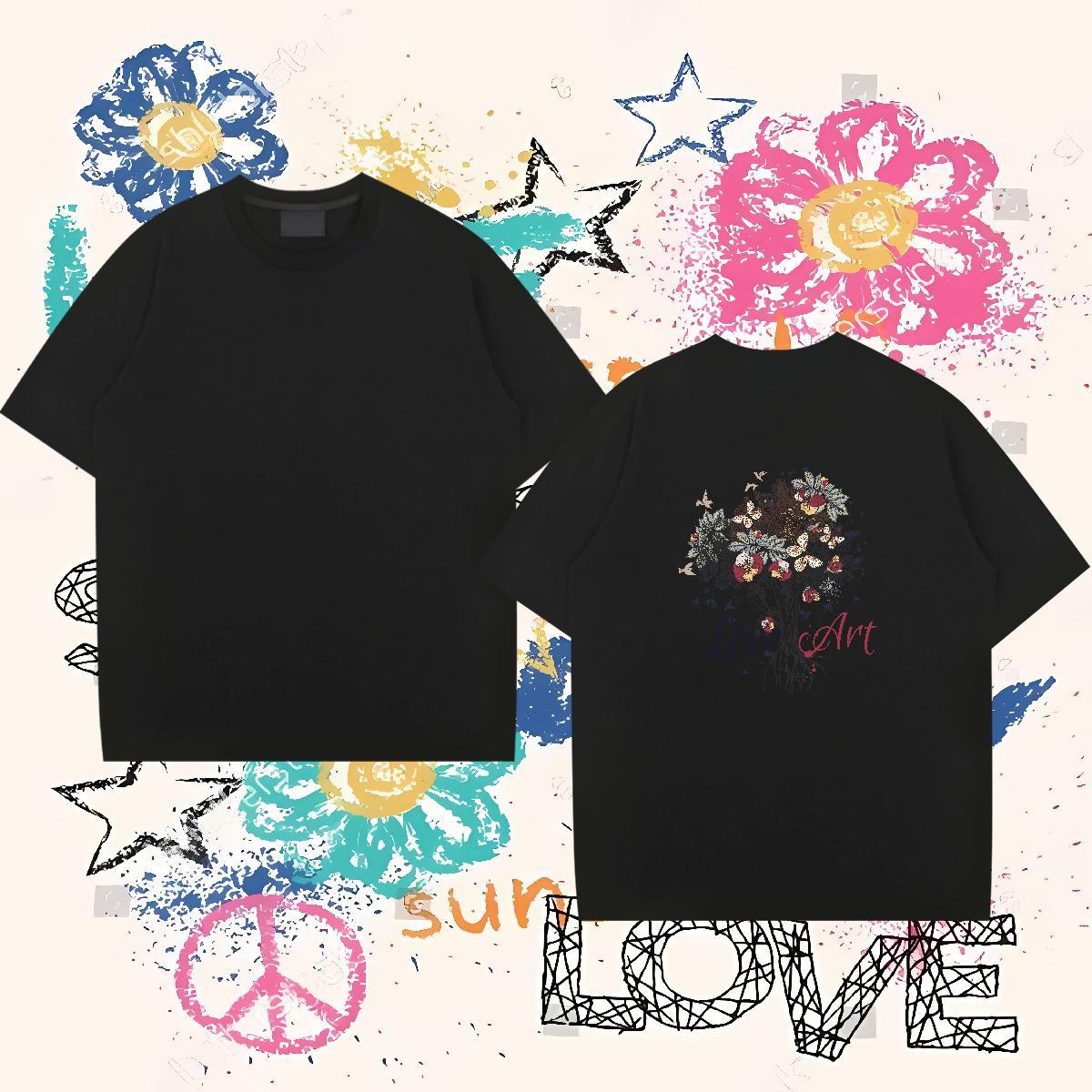 Classic Casual T Shirt For Man 230g Pure Cotton tree Casual Daily Wear Clothes Breathable Short Sleeve Free Shipping Men Clothes T-Shirt Custom Printi