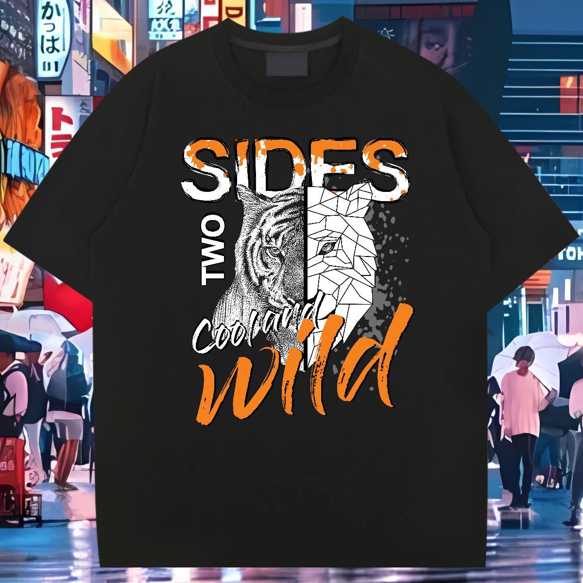 Fashion New Mens T Shirts 230g Cotton High Street Hip Hop Tops Breathable TOP Quality Men Tops Tees Asian Size