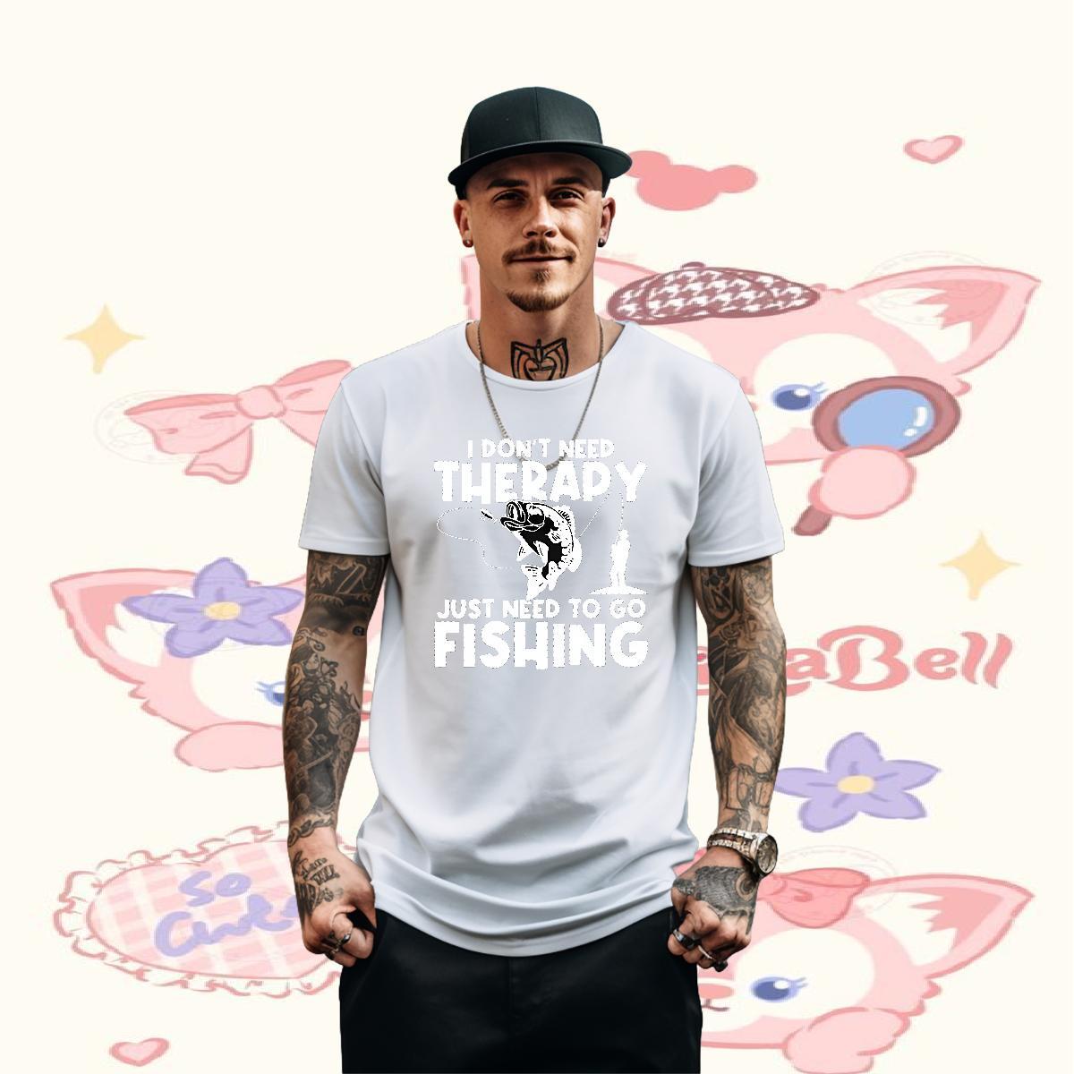 Designer Fashion T Shirts Men 230g Cotton fish Casual Beach Tops Tees Pure Cotton Wholesale Men Tees DIY Logo Oversized
