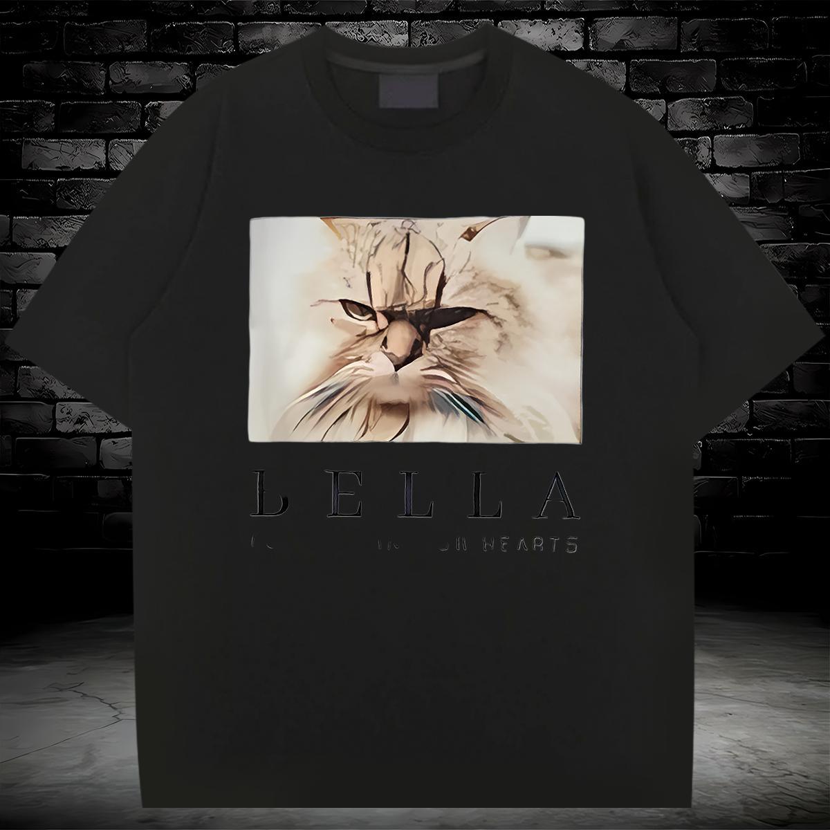 T-Shirts for Men 230g 100% Cotton cat Outdoor Breathable Short Sleeve Oversized 3XL 4XL Couples T Shirts Fashion Casual TOP Quality Tops Shirt