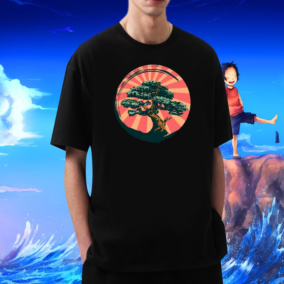 Casual New T Shirt For Man 230g 100% Cotton tree Street Tops Breathable Soft Loose Men Clothes T-Shirt Oversized