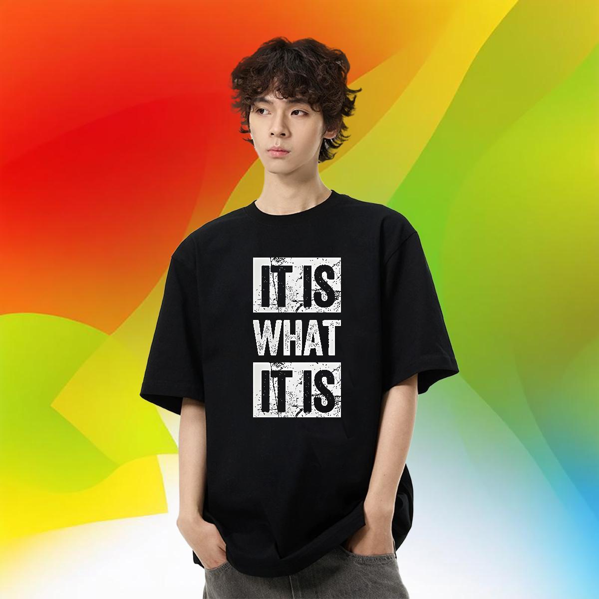 Free Shipping Couples T Shirts 230g Cotton Spring Summer letter Customized Print O-Neck Short Sleeve Fashion Design T Shirt For Man Tees