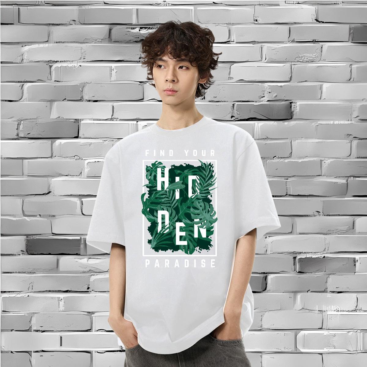 2024 Designer Mens T Shirts 230g Pure Cotton tree Street wear Hip Hop Polos Breathable Short Sleeve Comfortable Men Tees DIY
