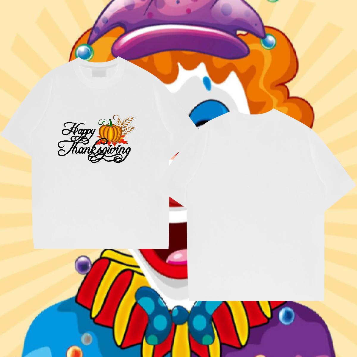 Brand Mens T Shirts 100% Cotton 230g pumpkin Street Wear Tshirts Breathable Short Sleeve Wholesale Men Tops Tees Oversized 3XL 4XL
