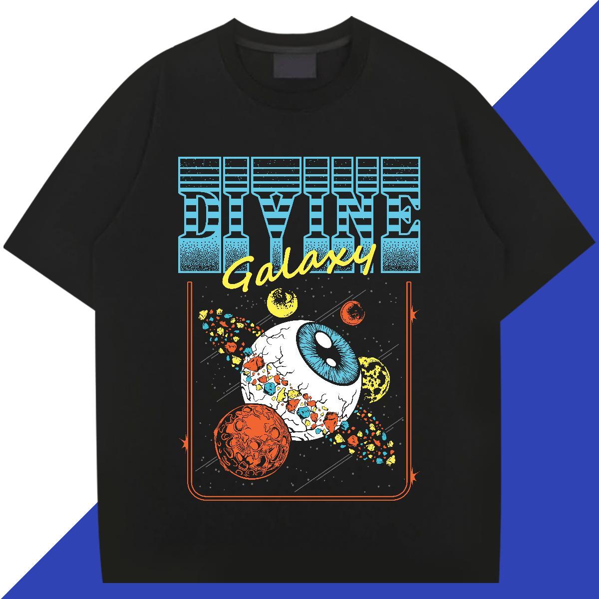 Designer Men Clothes T-Shirt 100% Cotton 230g Summer Casual ET Custom Print Oversized Breathable Short Sleeve 2024 Summer T shirt Tops Shirt