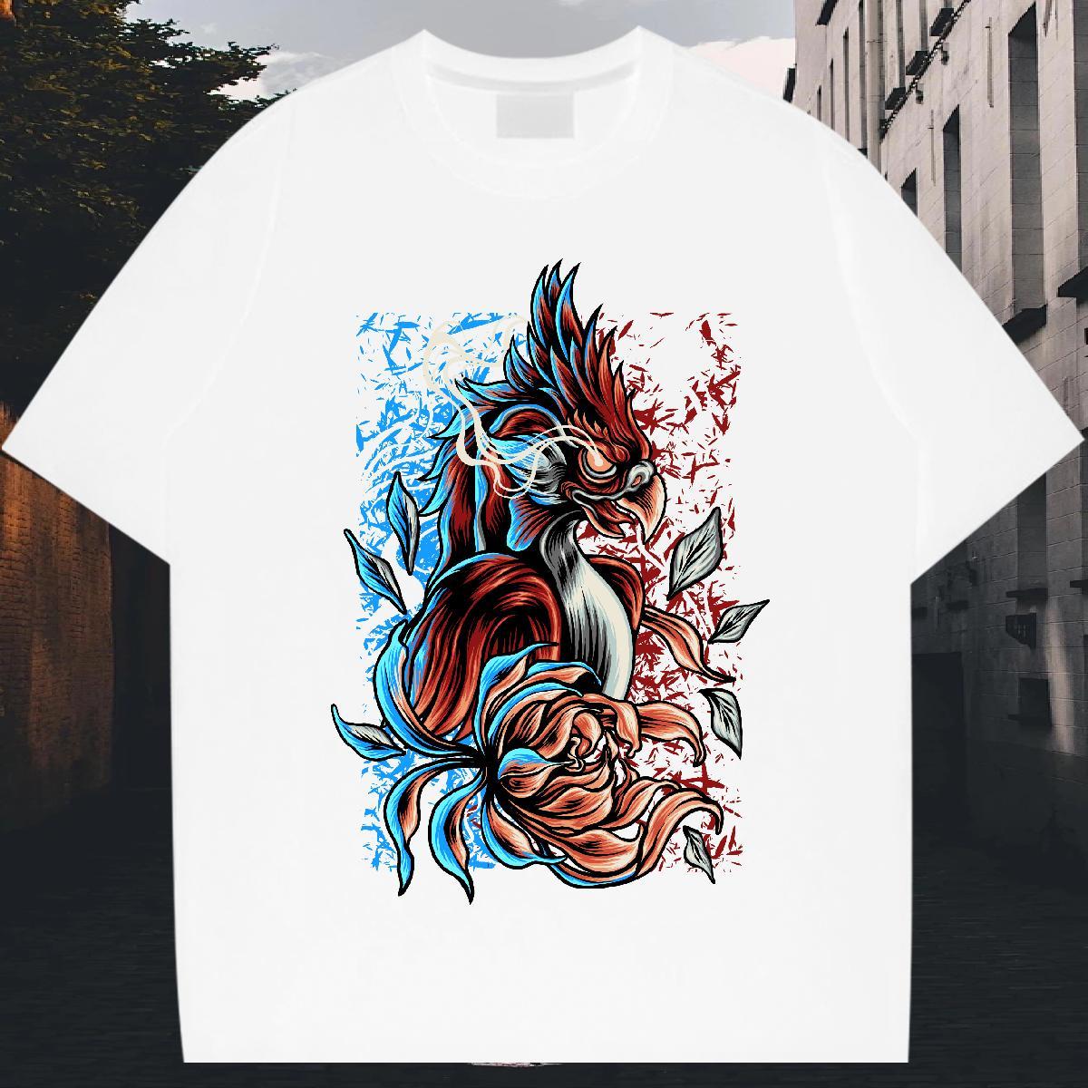 Cool Tshirt for Man Woman 230g 100% Cotton Casual Daily Wear eagle Plus Size Custom Short Sleeve Soft 2024 New T shirt Tshirts