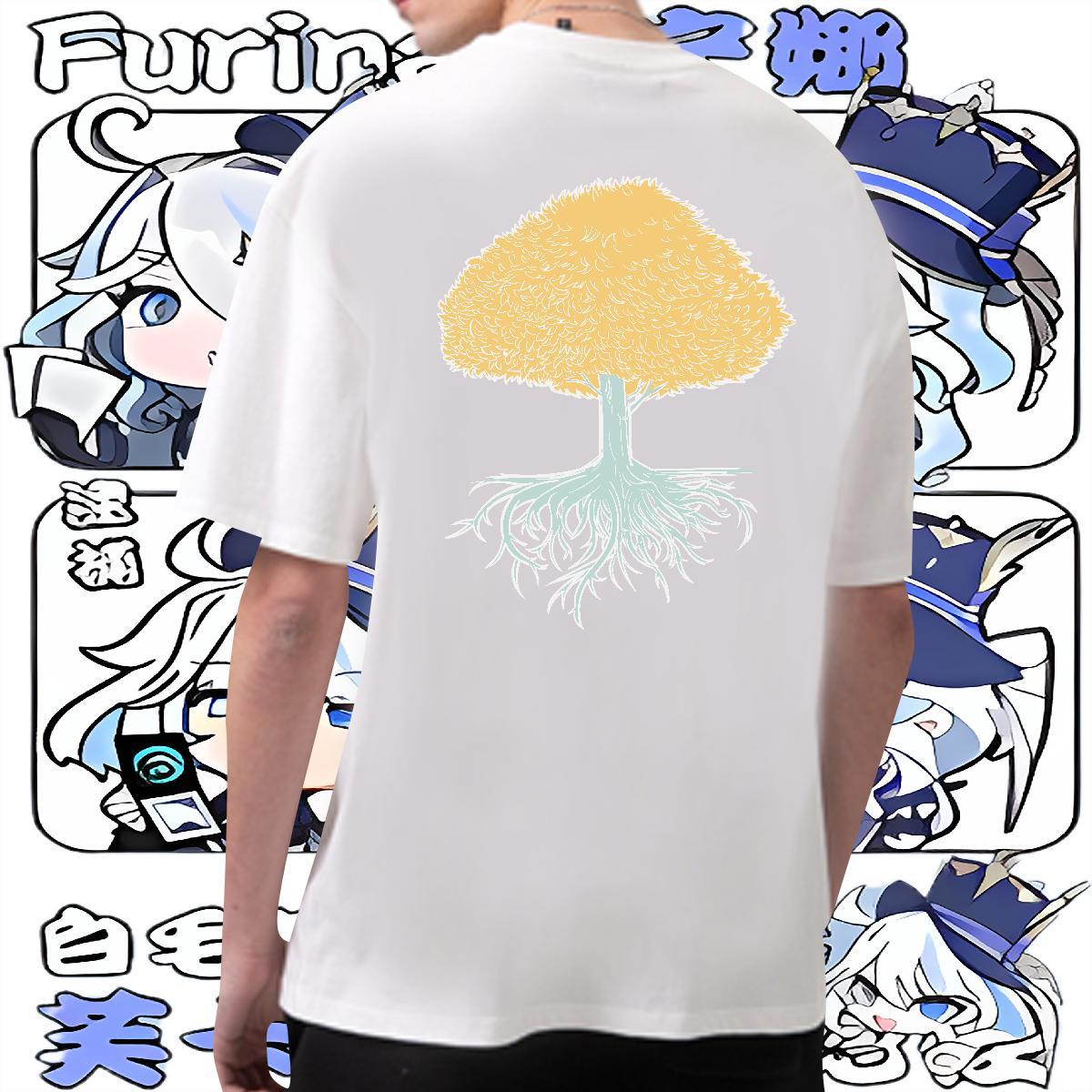 Fashion New T-Shirts for Men 230g Cotton tree Street wear Hip Hop Tees Breathable Crew Neck Soft Couples T Shirts Customized