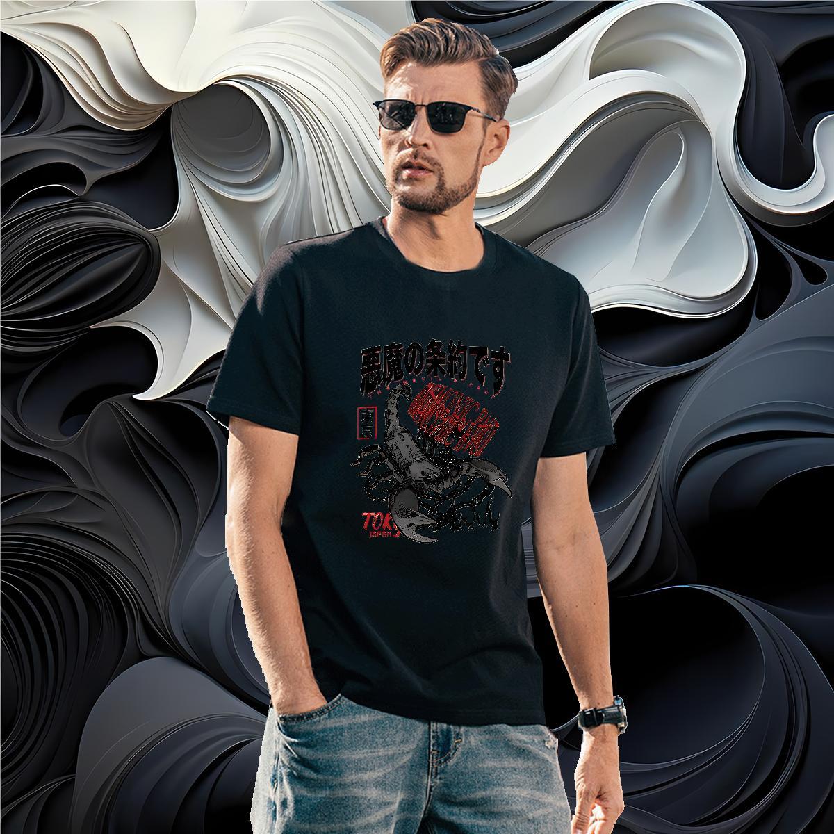 Custom T Shirt For Man 100% Cotton 230g Spring Summer Clothings Breathable Loose Couples T Shirts Custom Anime