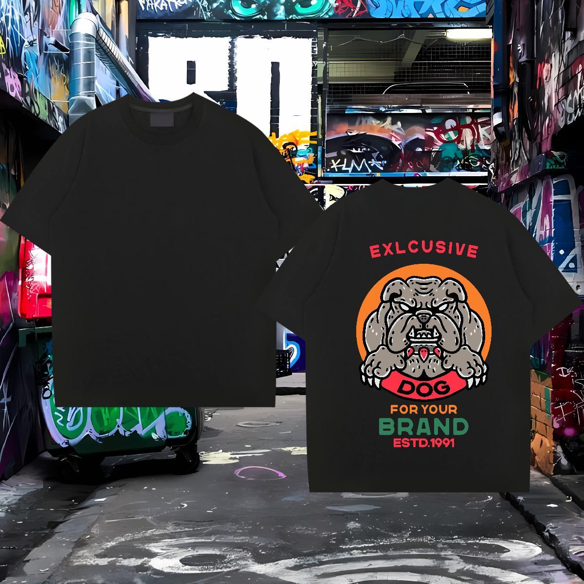 Customized T Shirt For Man 230g Pure Cotton Casual Beach Wear Breathable Short Sleeve Cool Design Men Tshirts Custom Printed