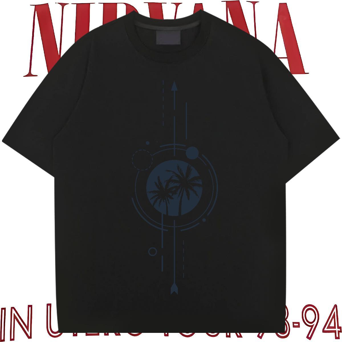 Brand T shirt 230g 100% Cotton tree Casual Daily Wear Polos Crew Neck High Quality Men Clothes T-Shirt Skull