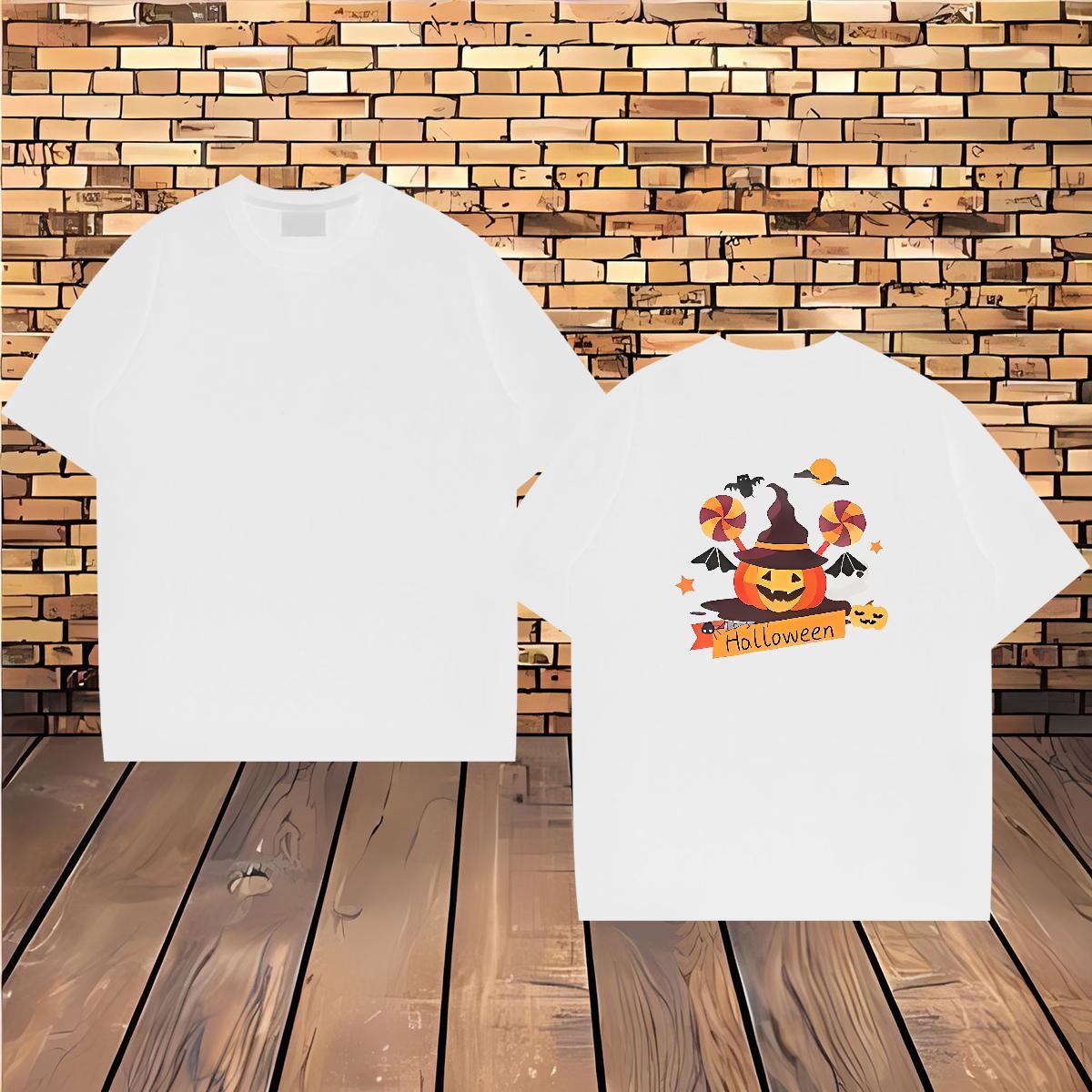 Classic T-Shirts for Men 230g 100% Cotton candies Daily Outfit Tees Breathable Short Sleeve Loose Men Clothes T-Shirt White Plus Size