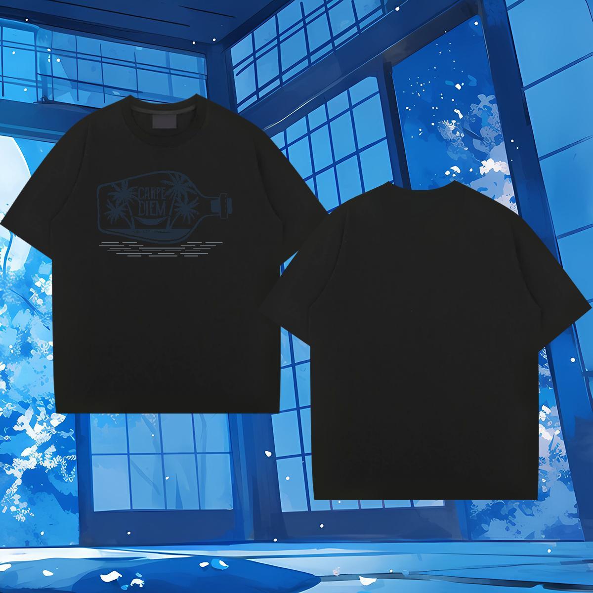 Brand Mens T Shirts 230g Cotton bottle Sport Tops Tees Crew Neck Breathable Free Shipping Tshirts Oversized 3XL 4XL