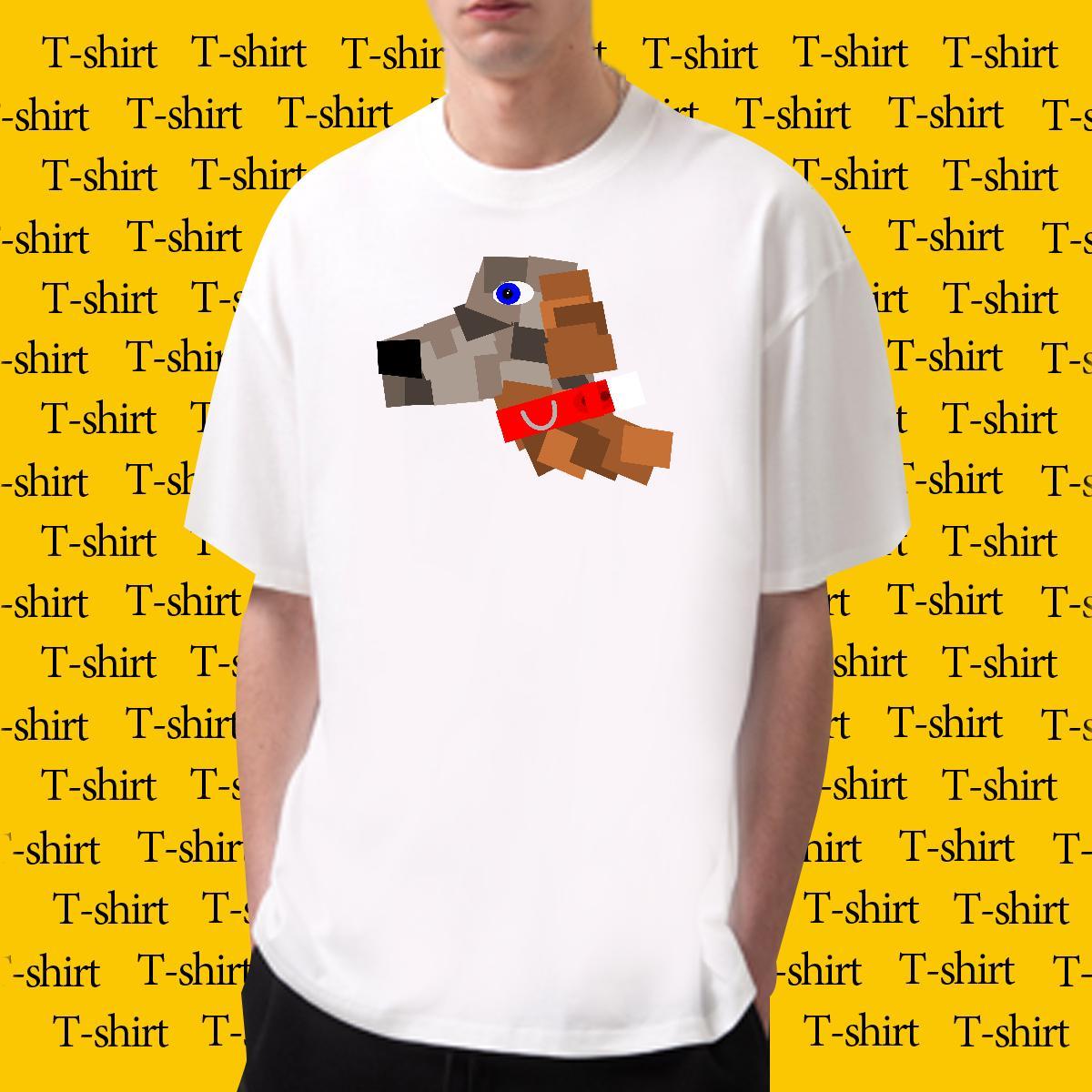 T shirt 100% Cotton 230g dog Casual Daily Wear Breathable Short Sleeve Plus Size Custom Tshirt for Man Woman 2024 Wholesale Tees