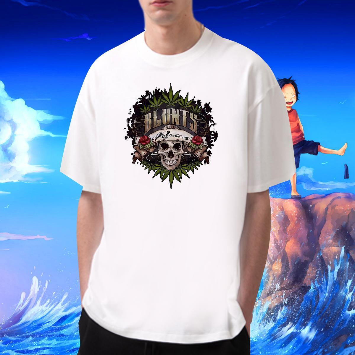 2024 DIY T Shirts Men skull Top Tees 230g Cotton Street Wear High Quality Custom Printing Breathable Soft Men Clothes T-Shirt