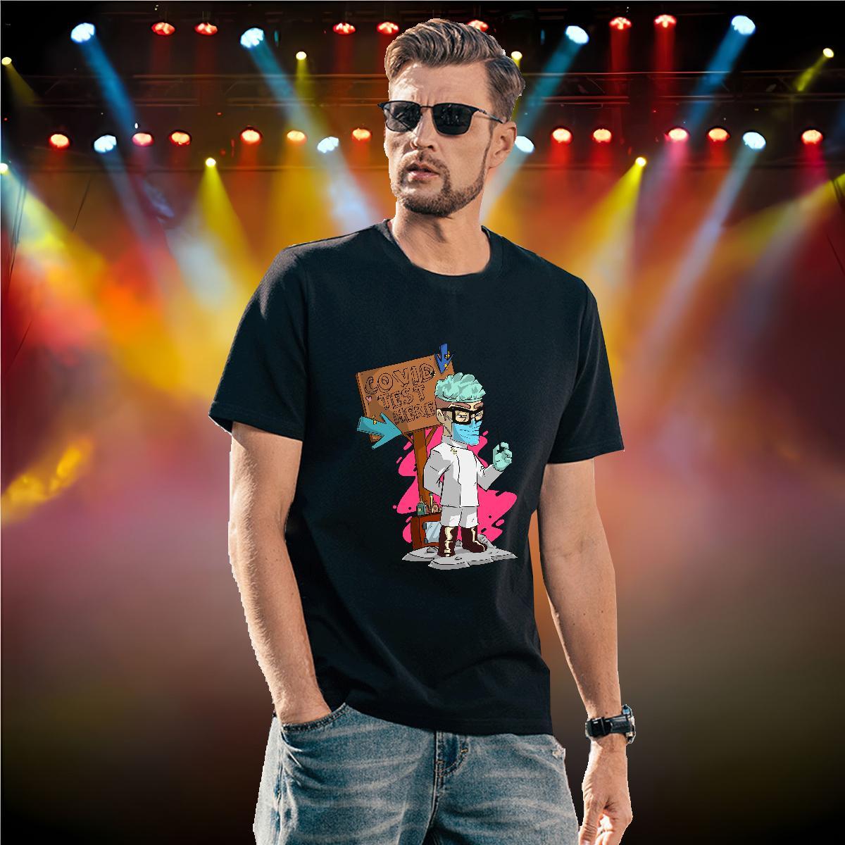 Men T Shirts 230g Pure Cotton portrait Sports Casual Breathable Short Sleeve Plus Size Custom Men Tees Fashion Comfortable Tshirts