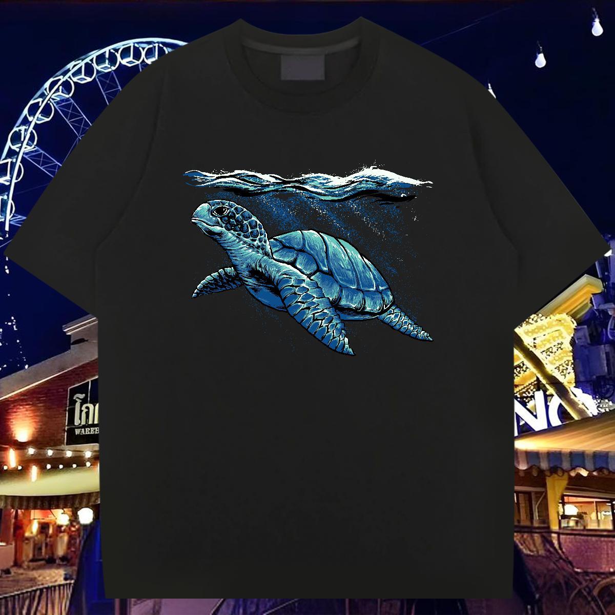 T Shirts Men 230g 100% Cotton Home Outdoor Breathable Short Sleeve Anime Print Men Tops Tees Designer Fashion Soft Tee Shirt