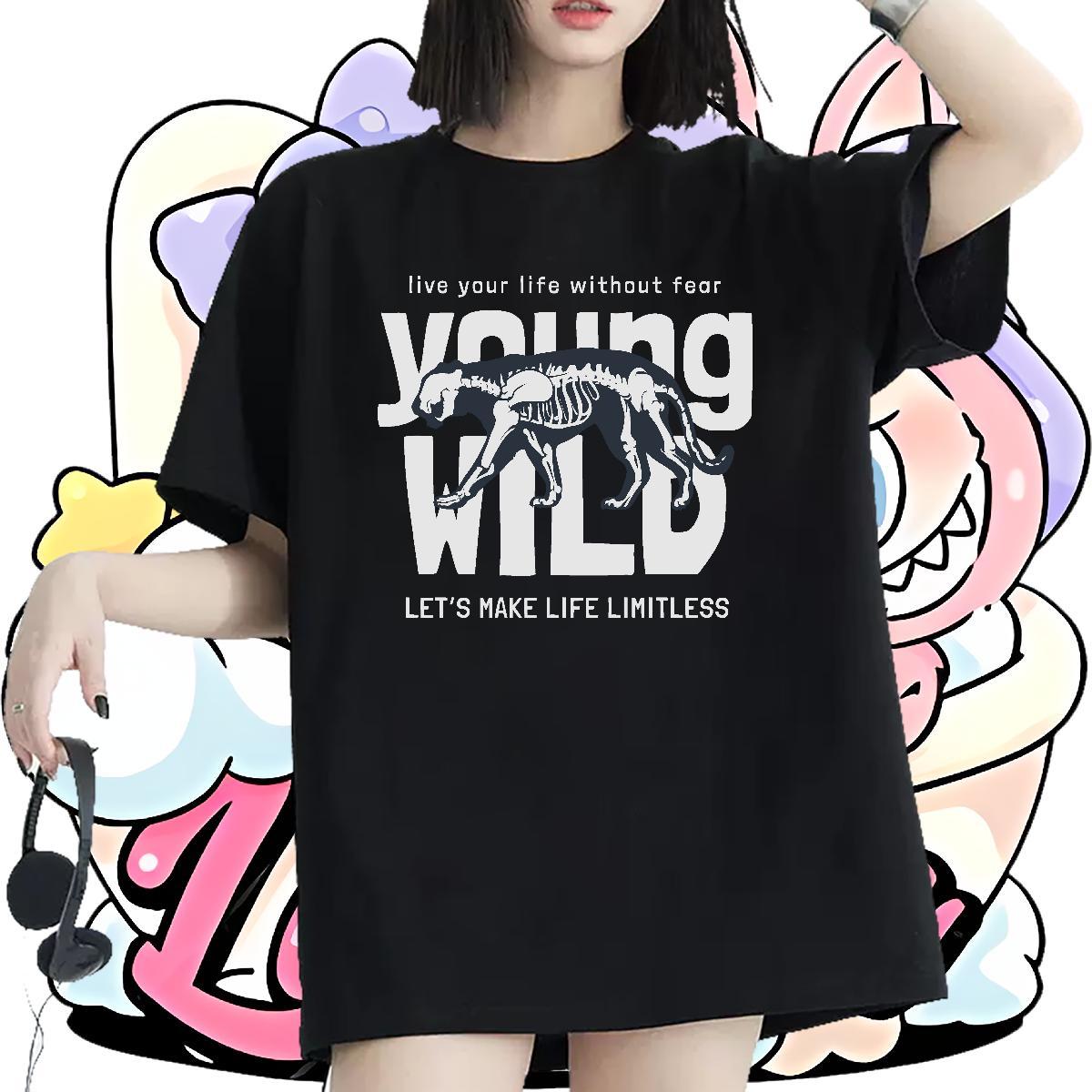 Popular T shirt Breathable Short Sleeve Woman Tshirt Black Oversized Casual Beach 230g Cotton Casual New Top Shirts