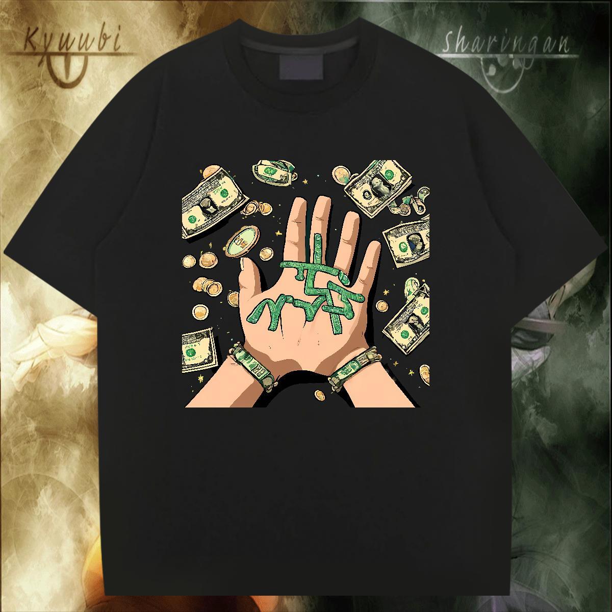 Cool Design Tshirts 230g Cotton Casual Beach dollar Custom Cartoon Crew Neck Fashion Mens T Shirts Wear