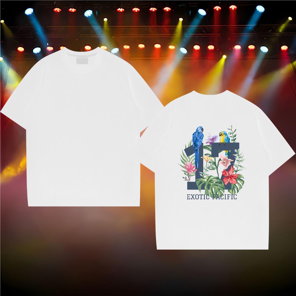 Fashion Design T shirt 230g Cotton bird Anime Printing Street Tops Tees Breathable Crew Neck TOP Quality Men Clothes T-Shirt Graphic