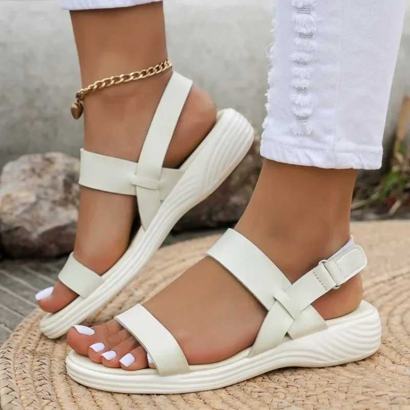 High Quality Womens Knit Elastic Cloth Wedge Sandals Slip on Lightweight Walking Sandals Women Plus Size Comfortable Summer Shoes Woman T241227