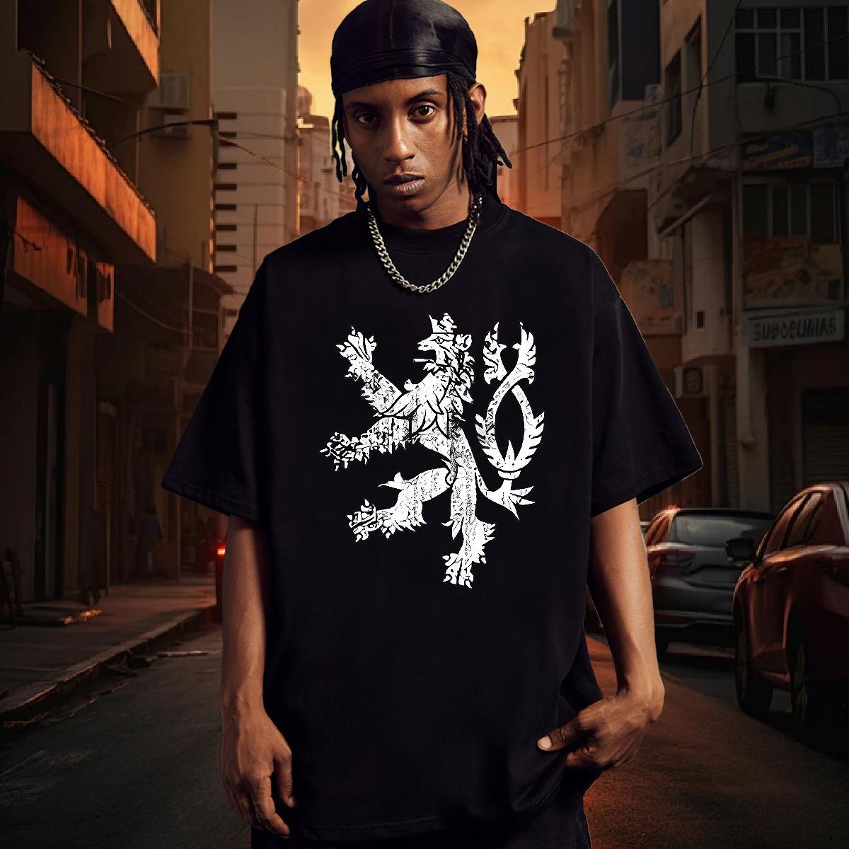 T Shirt For Man 230g Cotton animal Casual Beach O Neck Short Sleeves Custom Printed Men Tshirts Fashion New Soft Tee Shirt