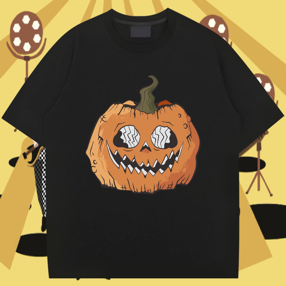Fashion Designer Mens T Shirts 100% Cotton 230g pumpkin Casual Beach Tees Pure Cotton Classic Tshirts Oversized 4XL