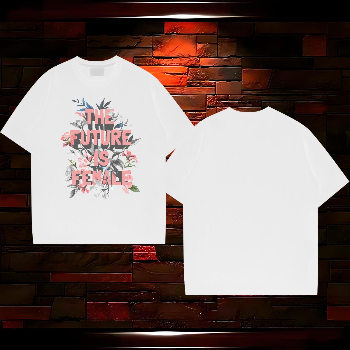 2024 T Shirts Men 230g Cotton flower Sport Polos O Neck Short Sleeves Designer Men Tops Tees Custom Printing