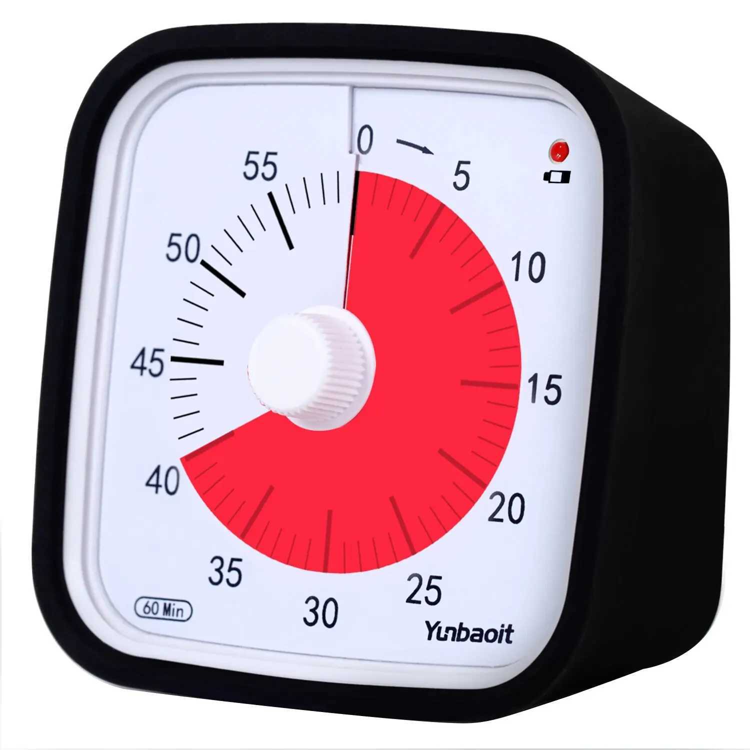 Yunbaoit VT01 upgrades 60 minute visual timer with protective case silent countdown timer B2408006