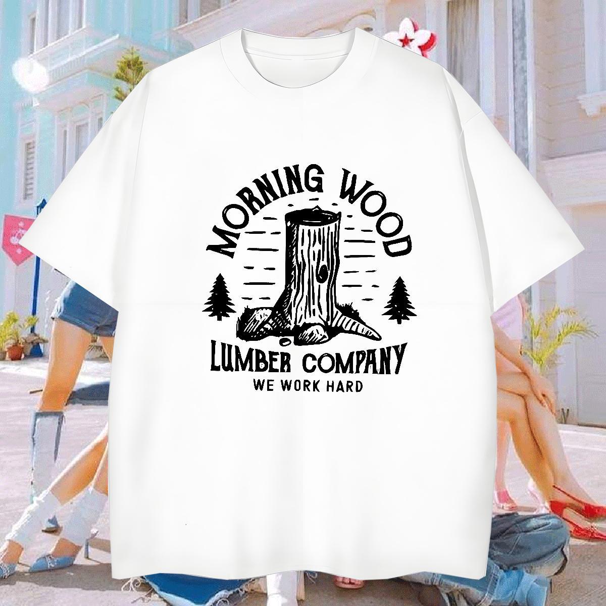 T-Shirts 230g 100% Cotton tree Sports Casual O Neck Short Sleeves Custom Anime Men Tshirts DIY Classic Wear